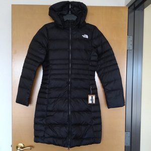 🆕 The North Face Women's Metro 2 Parka Down Long Hooded Jkt, Small, TNF Black